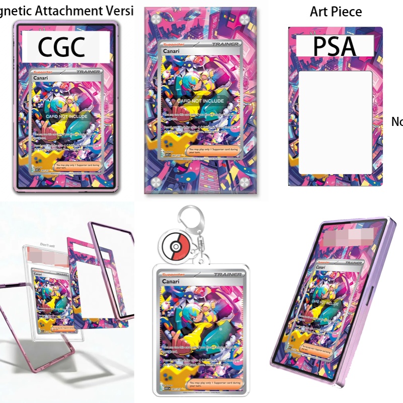 Display Case Acrylic - ของสะสมงานศิลปะสำหรับโปเกมอน สการ์เล็ต ไวโอเล็ต คานารี อนิเมะ ของขวัญสำหรับแฟนๆ