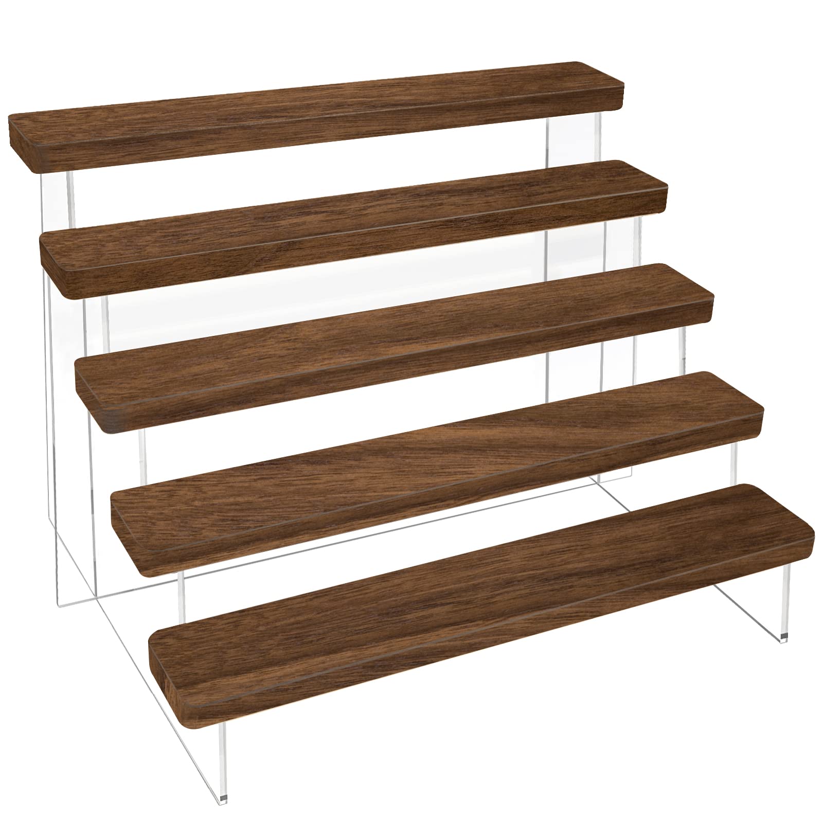 Pop Display Shelf - อะคริลิค Risers ชั้นวางของในห้องน้ำไม้ชั้นวางชั้นวางจัดระเบียบสำหรับของสะสม Amiibo ตัวเลข Pop
