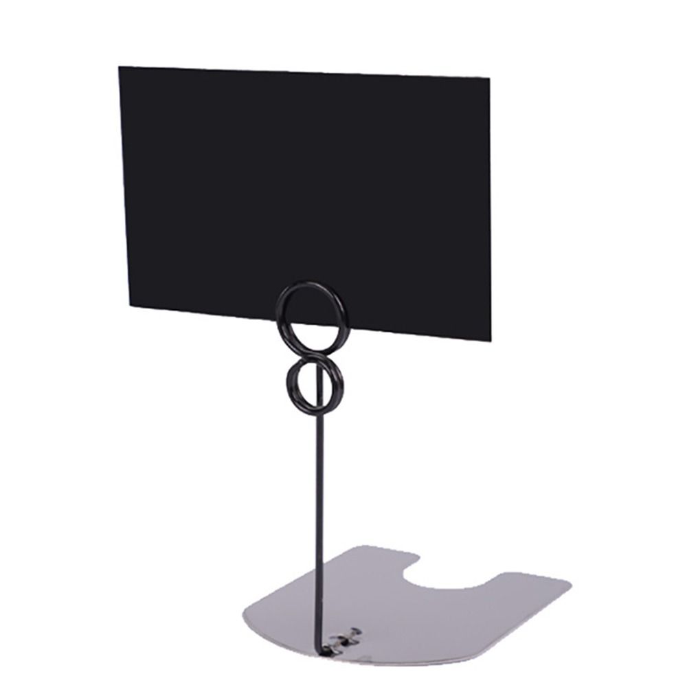 Pop Display Shelf - วัสดุโลหะที่ทนทาน ขาตั้งป้ายโลหะแบบหนีบ ขาตั้งป้ายชื่อ ขาตั้งแสดงนามบัตร ที่หนีบรูปภาพอเนกประสงค์ ร้านอาหาร