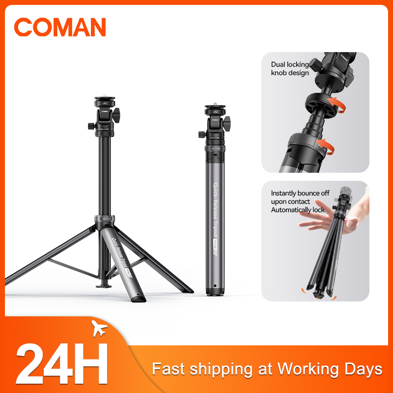 Pop Display Shelf - ขาตั้งไฟ COMAN MT68 แบบปลดเร็วเพียงคลิกเดียว สำหรับไฟถ่ายภาพ กล้อง