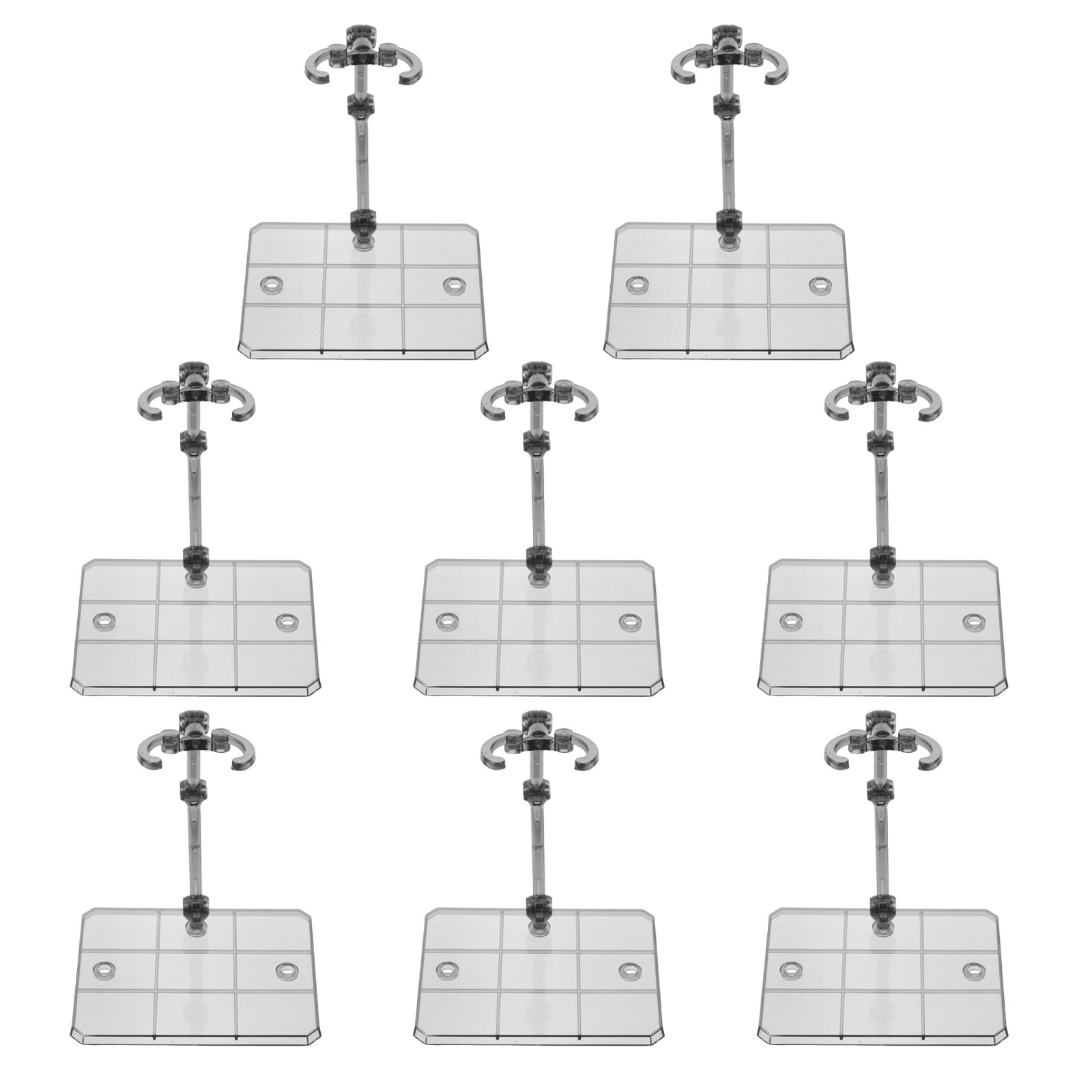 Action Figure Stand - ขาตั้งฟิกเกอร์อเนกประสงค์ 8 ชิ้น ฐานรองรับการจัดแสดงที่แข็งแรง รองรับฟิกเกอร์หลากหลายท่าทาง ใช้งานได้กับ