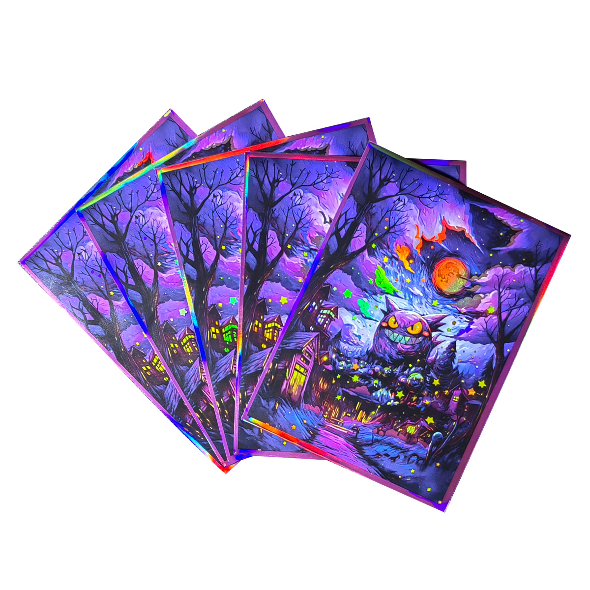 Card Penny Sleeve - 60PCS 66x91 มม.โปเกมอน เกนการ์ โฮโลแกรมการ์ดสลีฟขนาดมาตรฐานการ์ดป้องกันการ์ดสำหรับ PTCG/PKM
