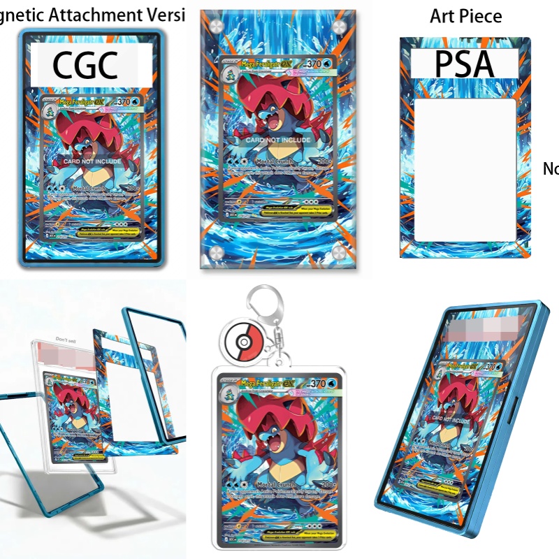 Display Case Acrylic - ของสะสมงานศิลปะสำหรับโปเกมอน สการ์เล็ต ไวโอเล็ต เมกะ เฟอราลิกาเตอร์ เอ็กซ์