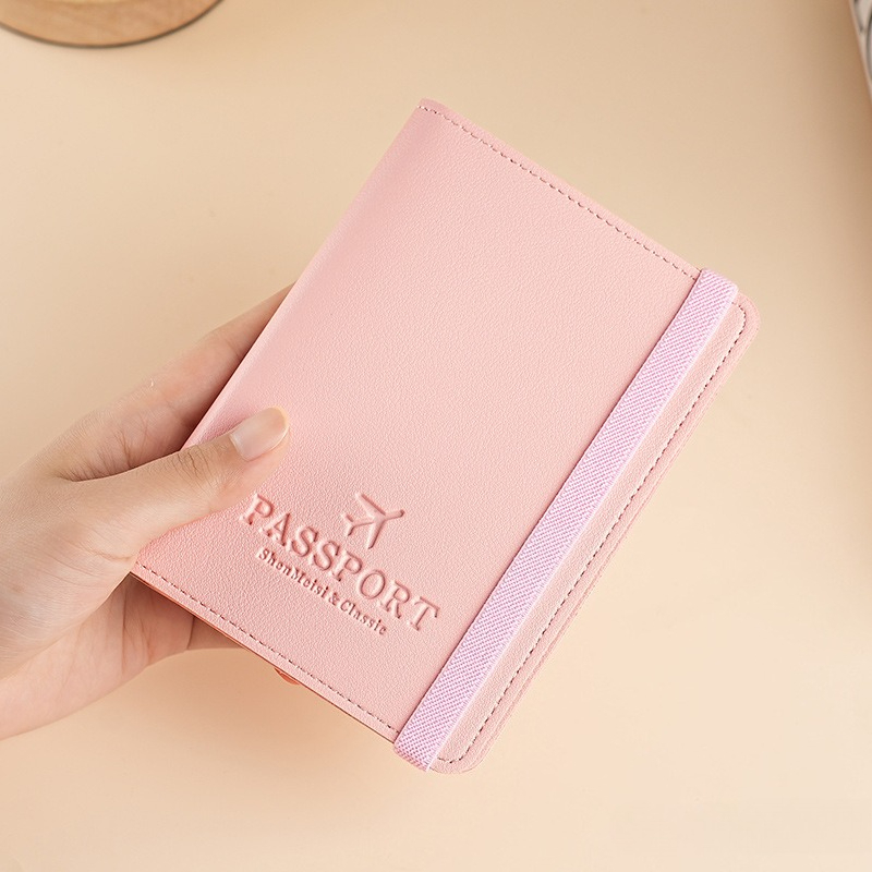 Card Top Loader - ปกหนัง PU สำหรับพาสปอร์ต, ซองใส่เอกสารเดินทางอเนกประสงค์ ป้องกัน RFID