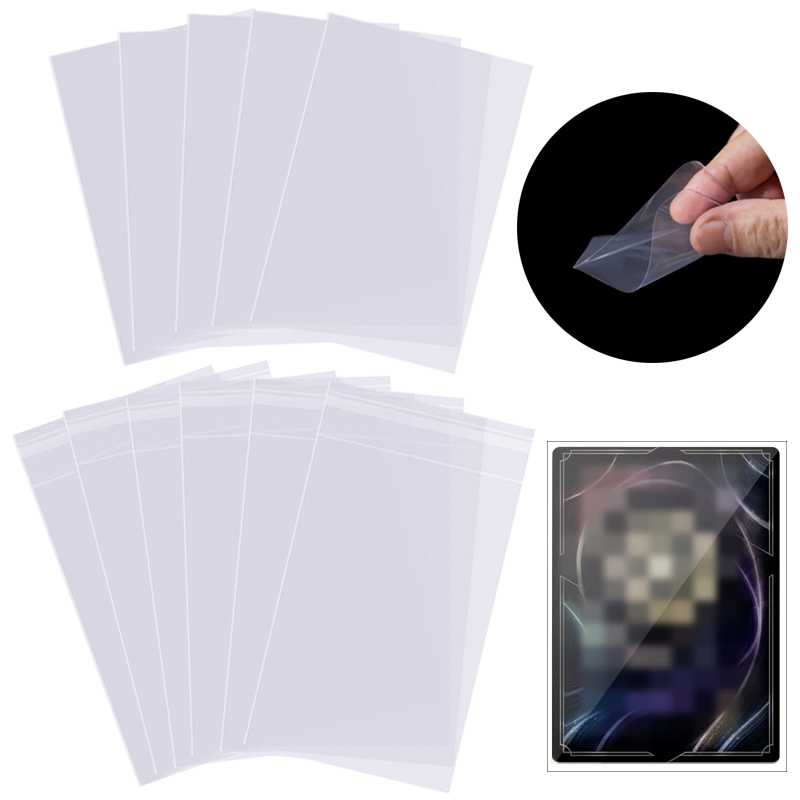 Card Penny Sleeve - 100/200 PCS การ์ด 65x90 มม.ปากแบน/ปิดผนึกด้วยตนเองโปร่งใสกันน้ํารวบรวมสําหรับ Star
