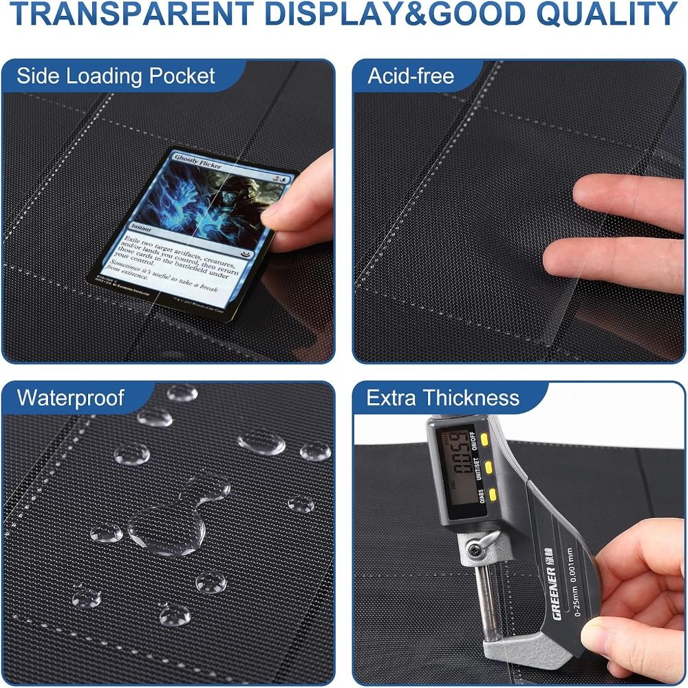 10 ชิ้น แผ่นใส่การ์ดขนาด A4 แบ - Trading Card Binder บทวิจารณ์และราคา