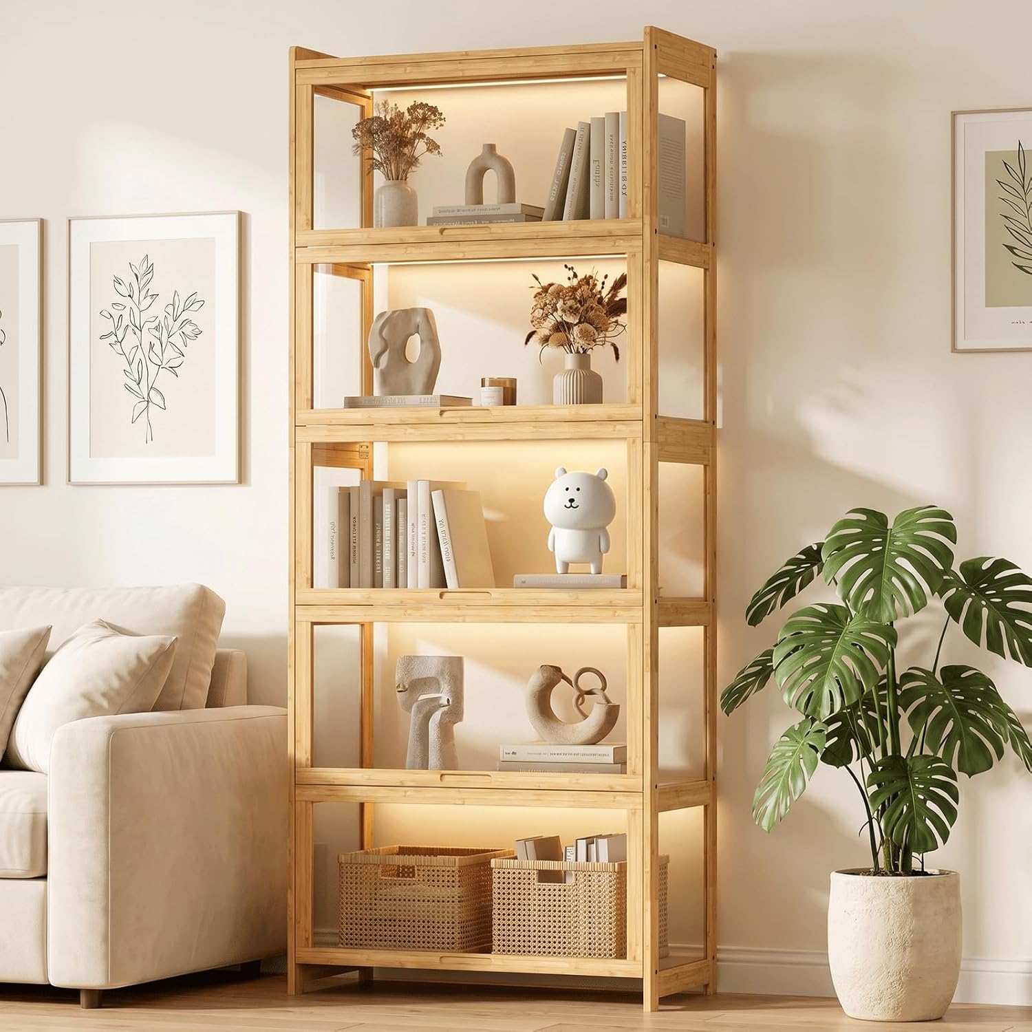 ตู้โชว์อะคริลิค 5 ชั้น สำหรับข - Display Case Acrylic บทวิจารณ์และราคา
