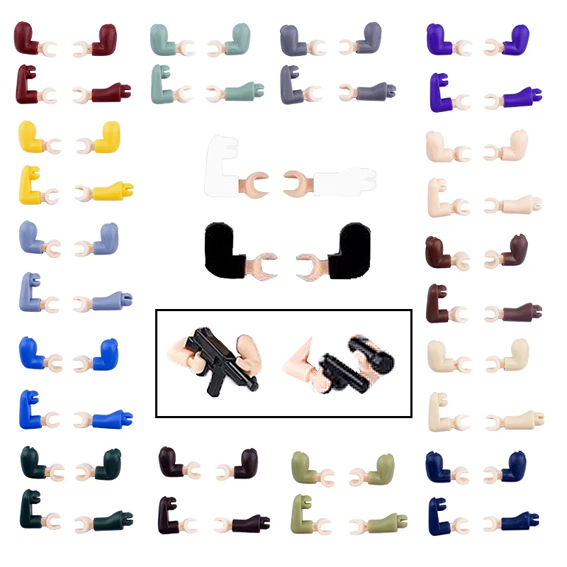 WW2ทหารตัวเลขแขนมืออาวุธตำรวจเ - Lego Minifigure Holder บทวิจารณ์และราคา