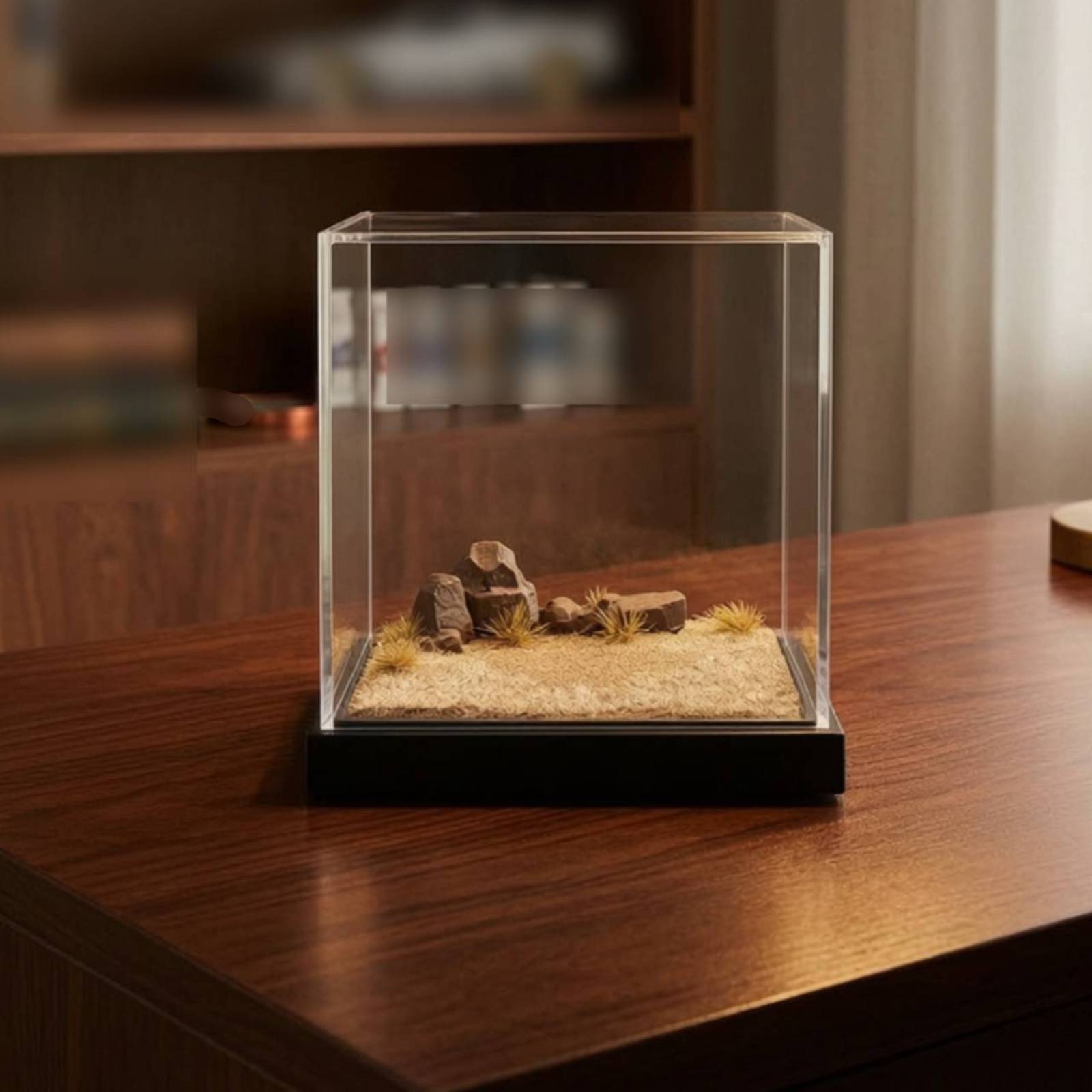 กล่องโชว์ฉากจิ๋วแบบใสพร้อมฝาคร - Display Case Acrylic บทวิจารณ์และราคา