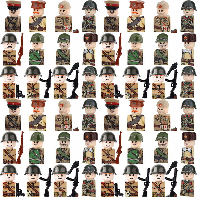 ตัวต่อทหารโซเวียต MOC ทหารบก ก - Lego Minifigure Holder บทวิจารณ์และราคา