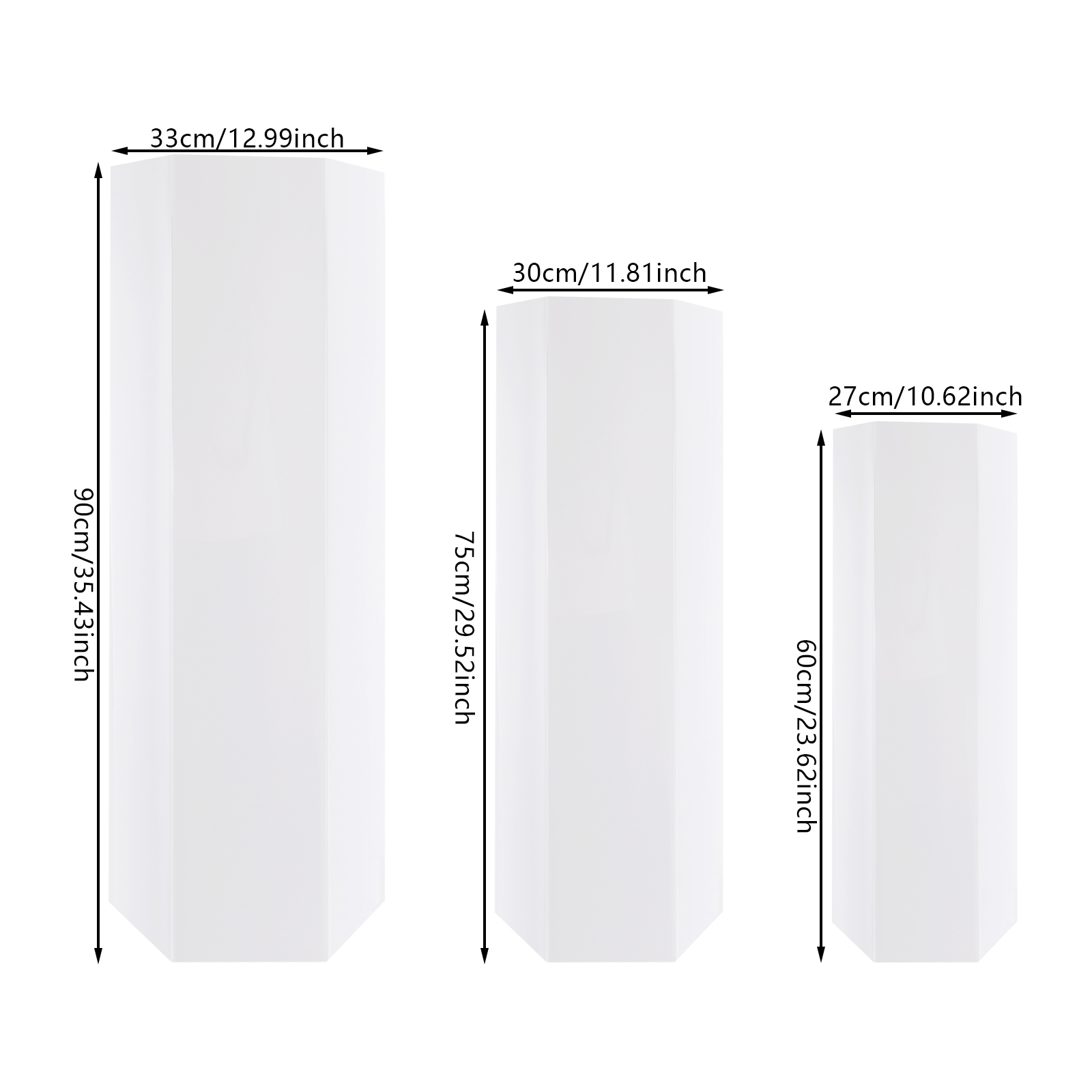 ชุดแท่นวางโชว์อะคริลิคสีขาว 3  - Display Risers Set บทวิจารณ์และราคา