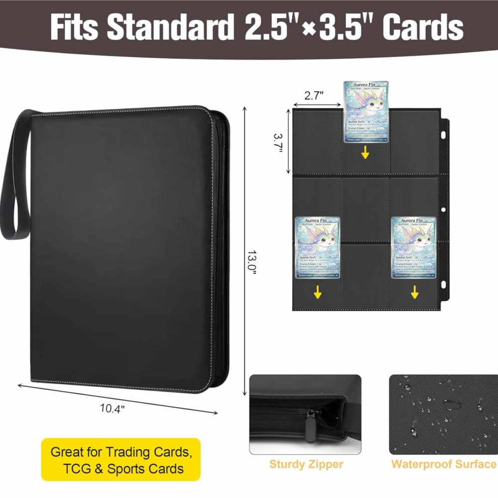 สมุดใส่การ์ด 900 ช่อง พร้อมแผ่ - Pokemon Binder Card บทวิจารณ์และราคา