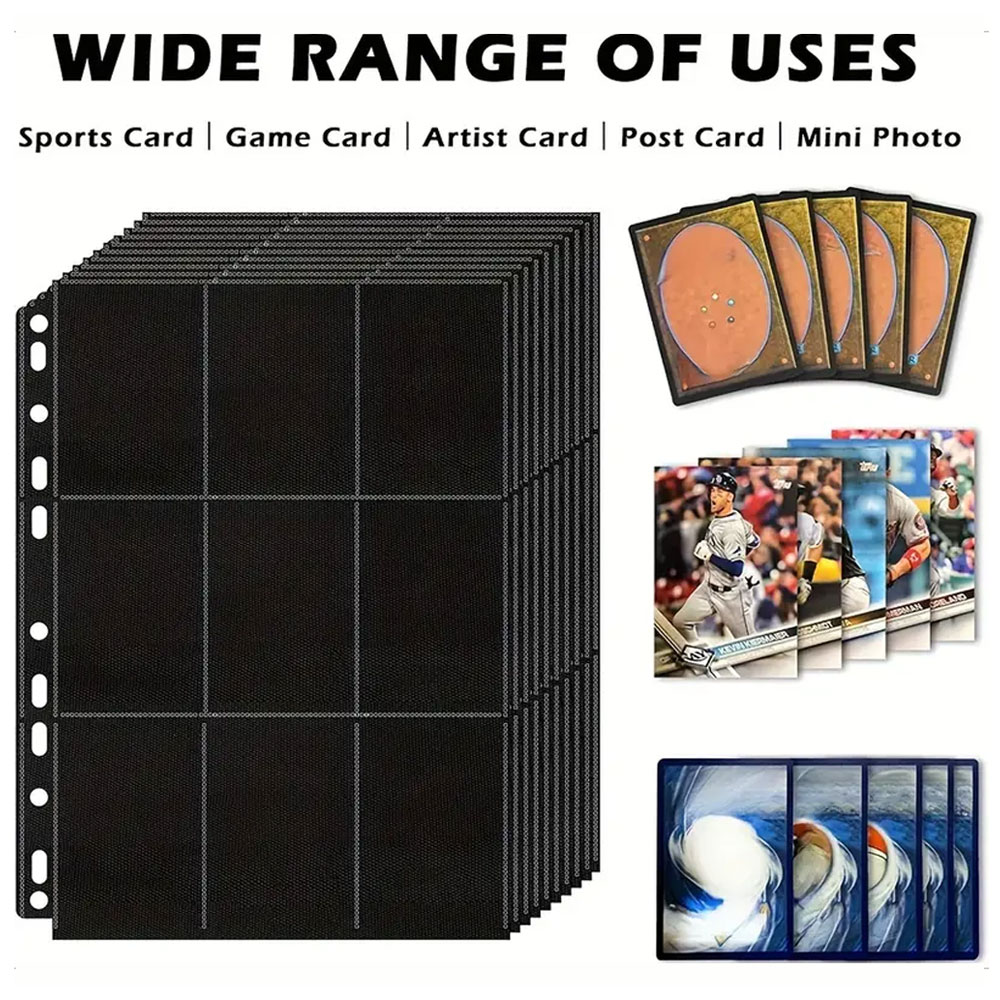 10แพ็คสีดำ9กระเป๋า A4ช่องเก็บก - Trading Card Binder บทวิจารณ์และราคา