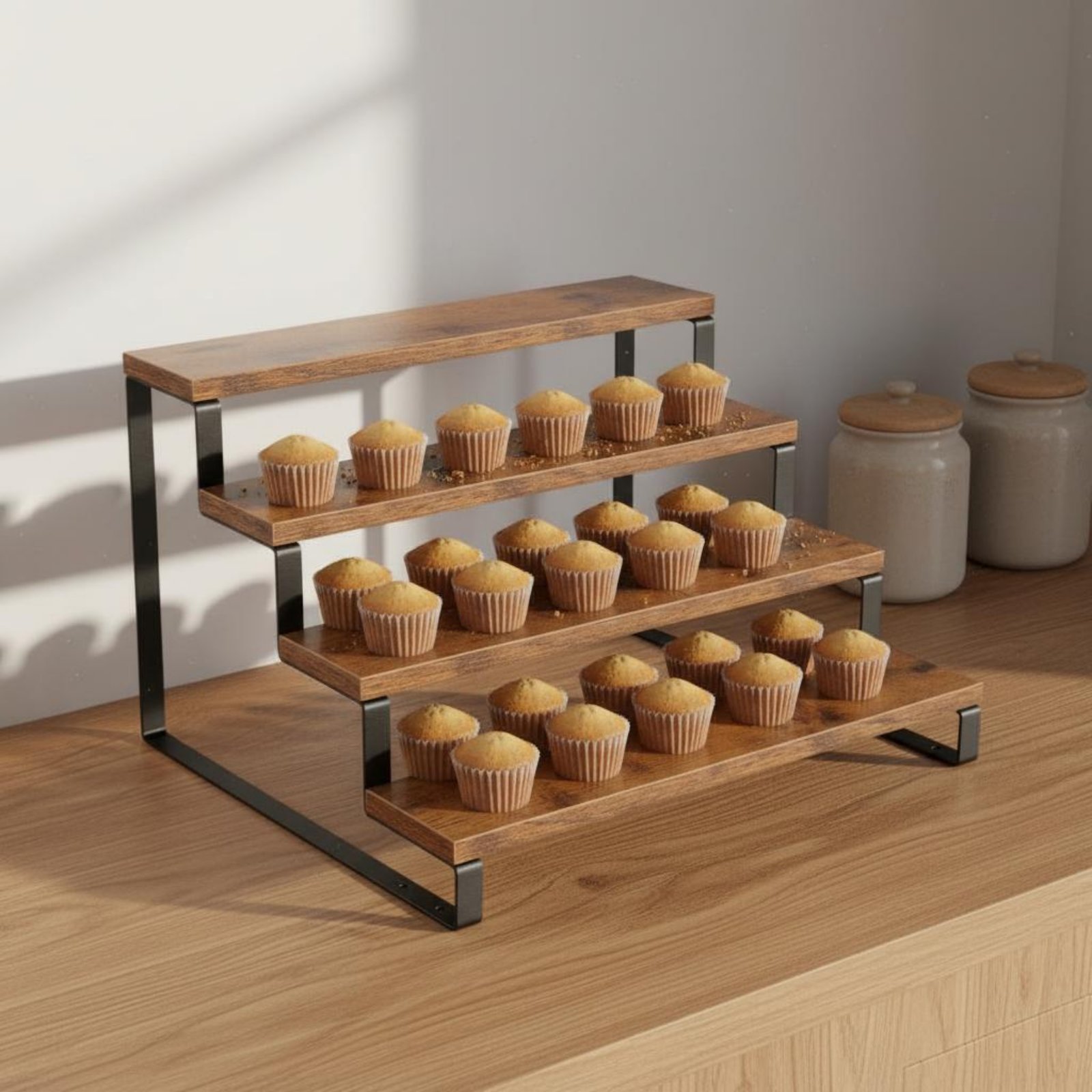ชั้นวางของ 4 ชั้น ประหยัดพื้นท - Display Risers Set บทวิจารณ์และราคา